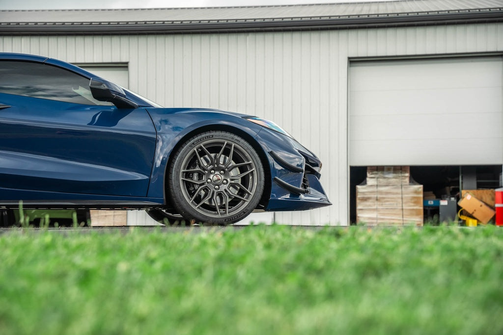 Verus - Dual Element Dive Plane (Canard) Kit - Corvette Z06(C8) - A0752A for 2020-2026 Chevrolet Corvette - installed view