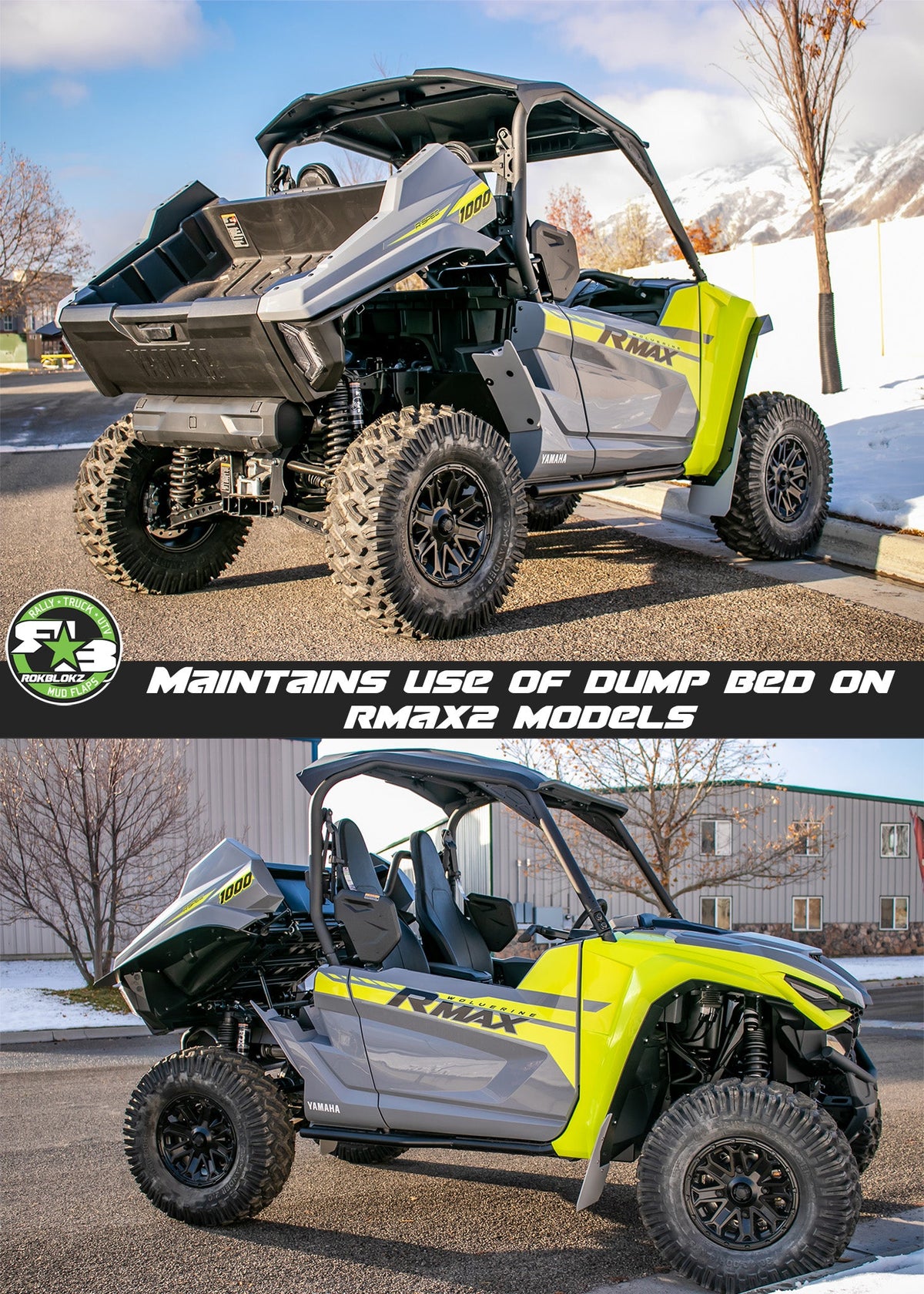RokBlokz Yamaha Wolverine RMAX2 & RMAX4 1000 2021+ Fender Flares
