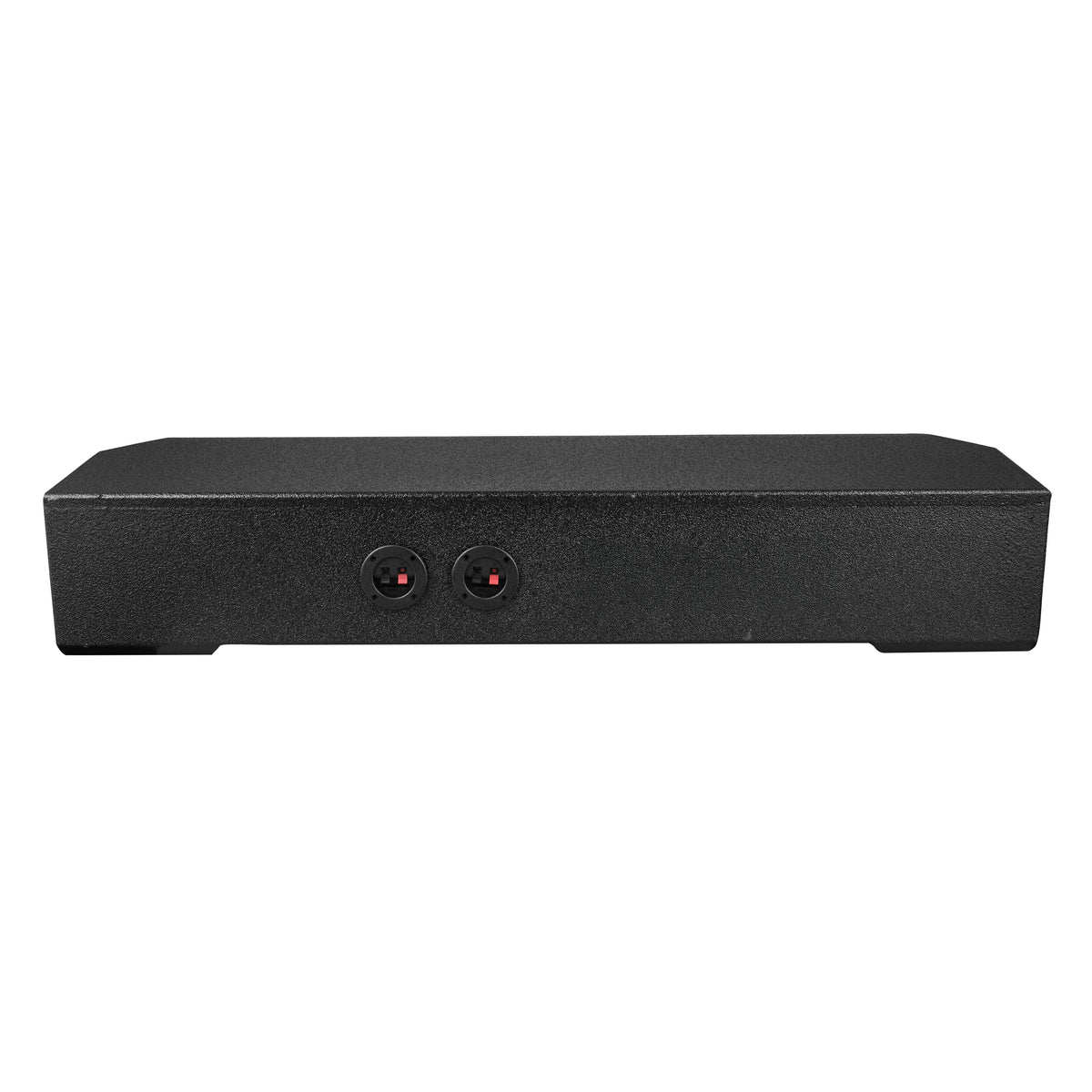 DS18 43 3/4in Long Forward Firing Underseat Ported Box 2ftx8in Subwoofer Enclosure- Black Finish - EBM-FFPUNI-2X8 - side view
