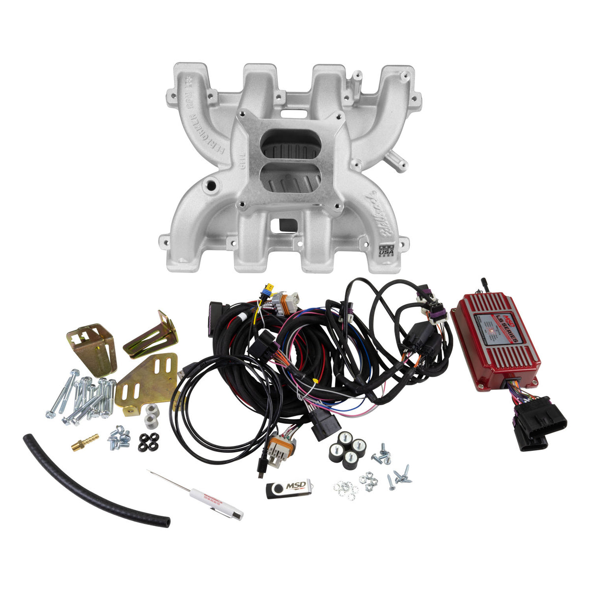 Edelbrock Manifold Perf RPM for GM LS3 Carburated w/ Timing Control Module - 71196