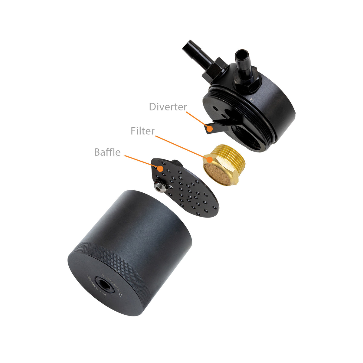 Mishimoto 14-18 Chevy/GMC 1500 5.3L/6.2L Catch Can - MMBCC-K2-14 for 2015-2019 Cadillac Escalade - detail view