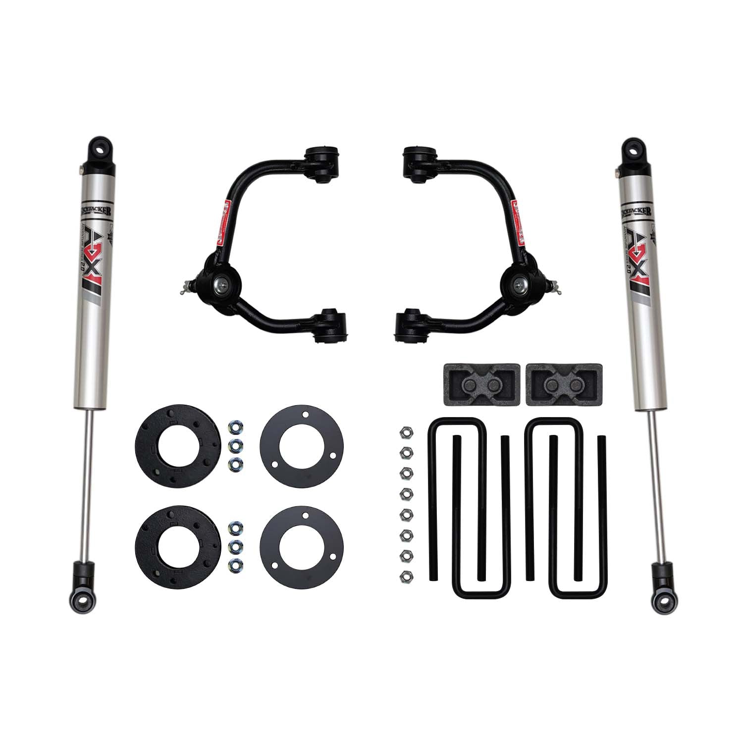 Skyjacker 14-20 Ford F-150 3 In Suspension Lift Kit With Adx M2.0 Aluminum Monotube Shocks - F1430KXM