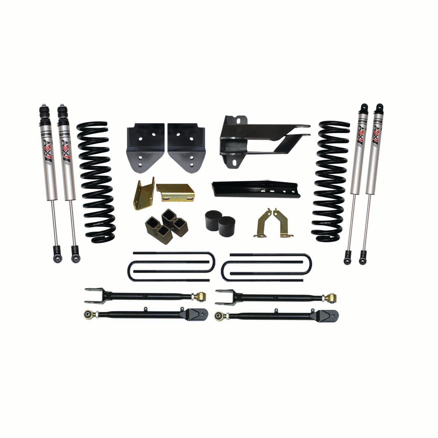 Skyjacker 17-22 Ford F-350 4 In Suspension Lift Kit With Adx M2.0 Aluminum Monotube Shocks - F174024K3-XM