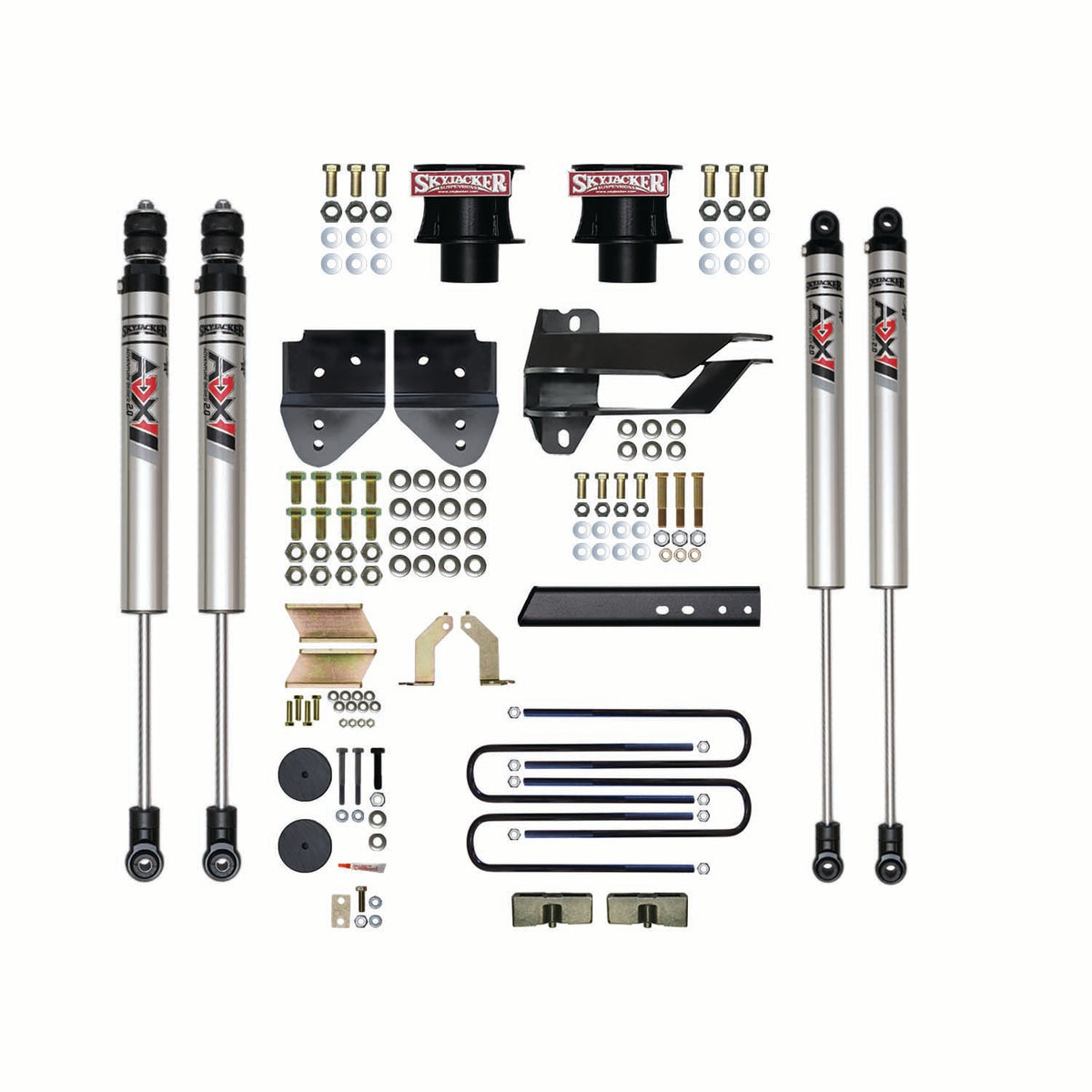 Skyjacker 17-22 Ford F-350 4 In Suspension Lift Kit With Adx M2.0 Aluminum Monotube Shocks