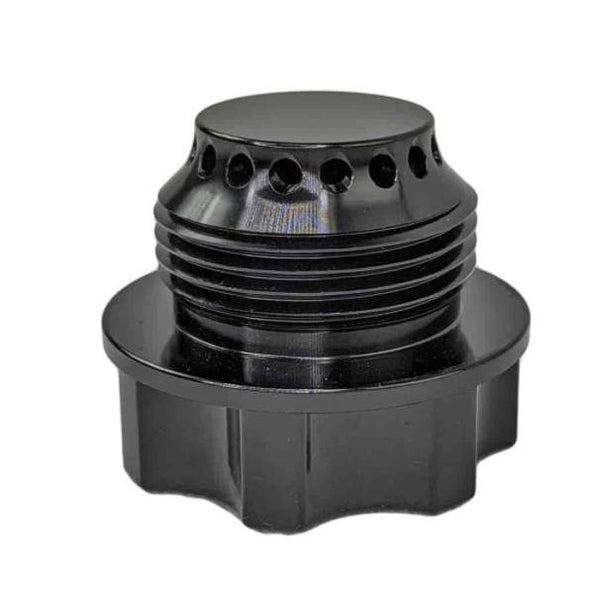Granatelli -10AN ORB Female -20AN Male Threaded Insert Vented Oil Fill Cap - Black - 280114