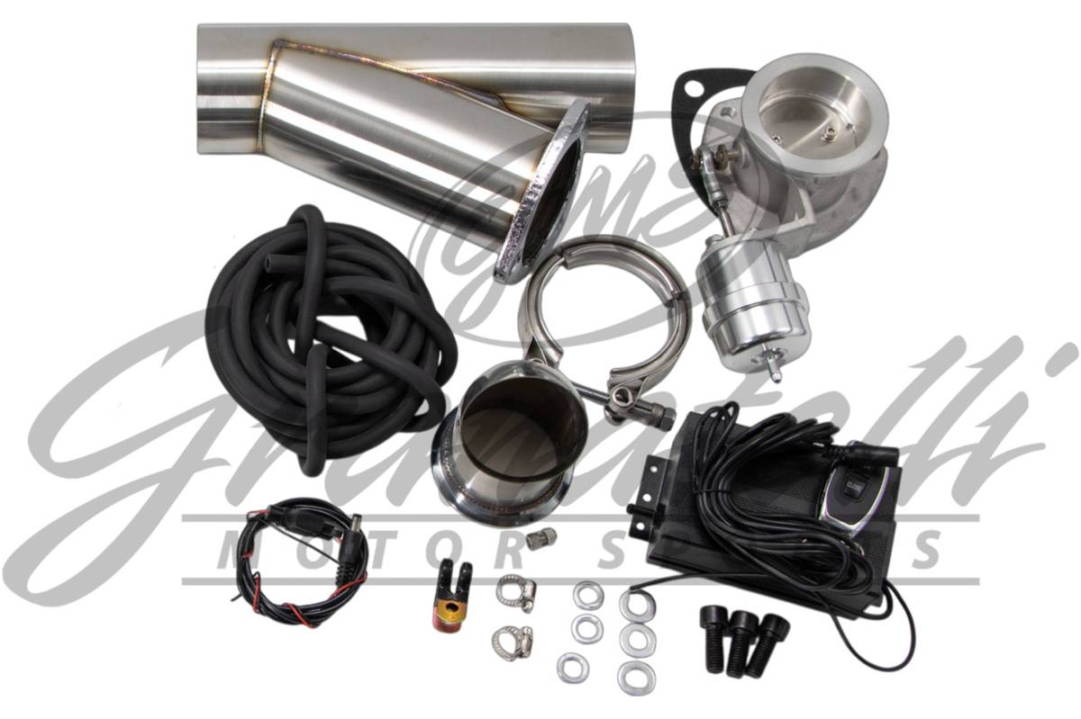 Granatelli 2.5in Stainless Steel Vacuum Controlled Electronic Exhaust Cutout - 309625