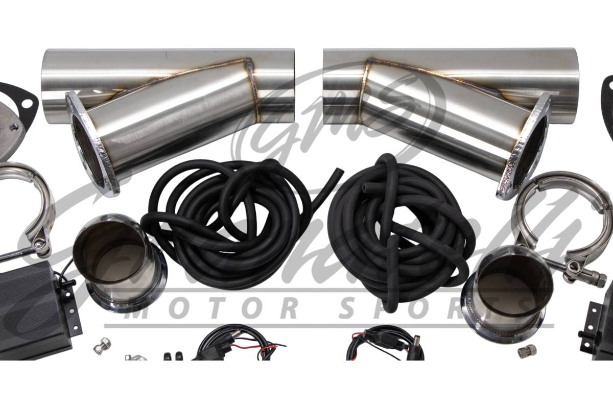 Granatelli 3.0in Stainless Steel Vacuum Controlled Electronic Dual Exhaust Cutout - 309630K