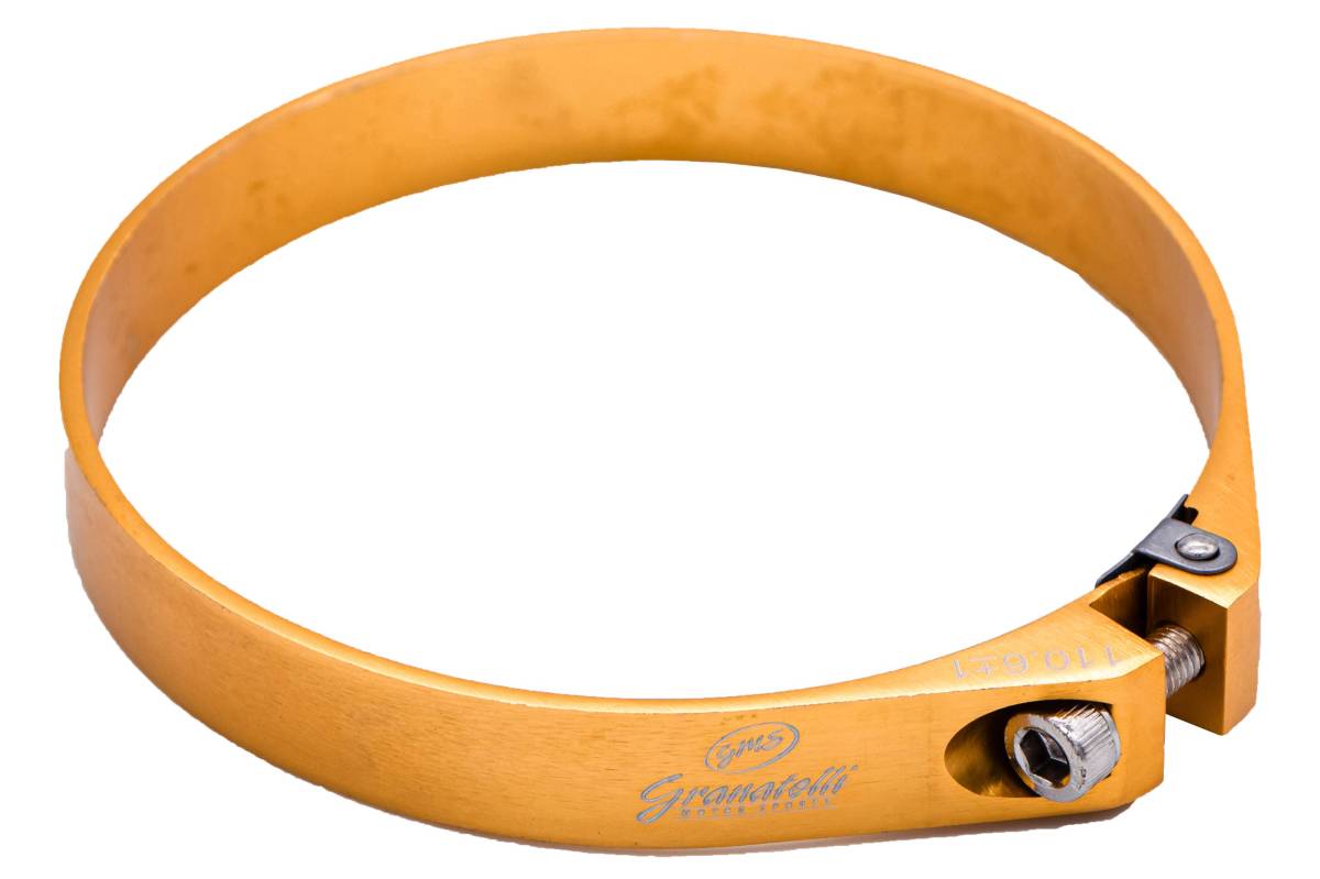 Granatelli 3.75in OD Hose Clamp ID Adjustment Range 95.25-97.25mm - Gold - 971375G