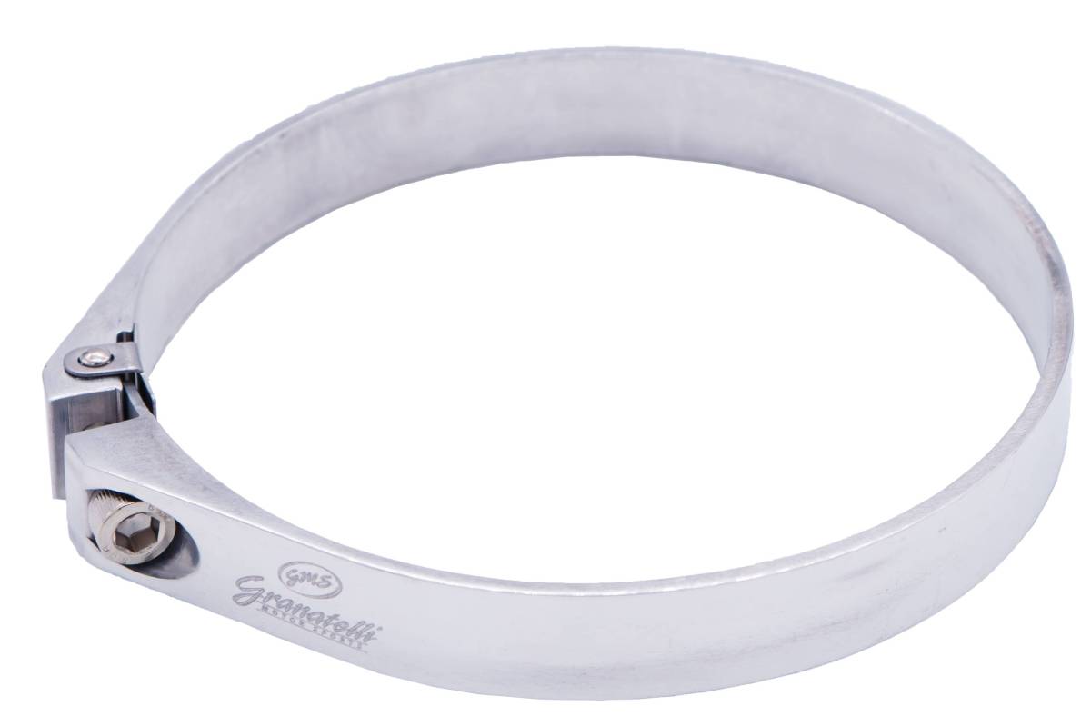 Granatelli 3.75in OD Hose Clamp ID Adjustment Range 95.25-97.25mm - Polished - 971375P