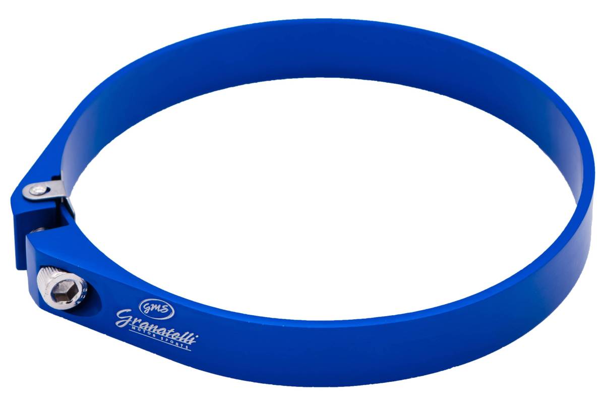 Granatelli 3.75in OD Hose Clamp ID Adjustment Range 95.25-97.25mm - Blue - 971375B