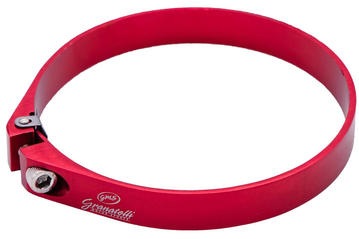 Granatelli 3.75in OD Hose Clamp ID Adjustment Range 95.25-97.25mm - Red - 971375R