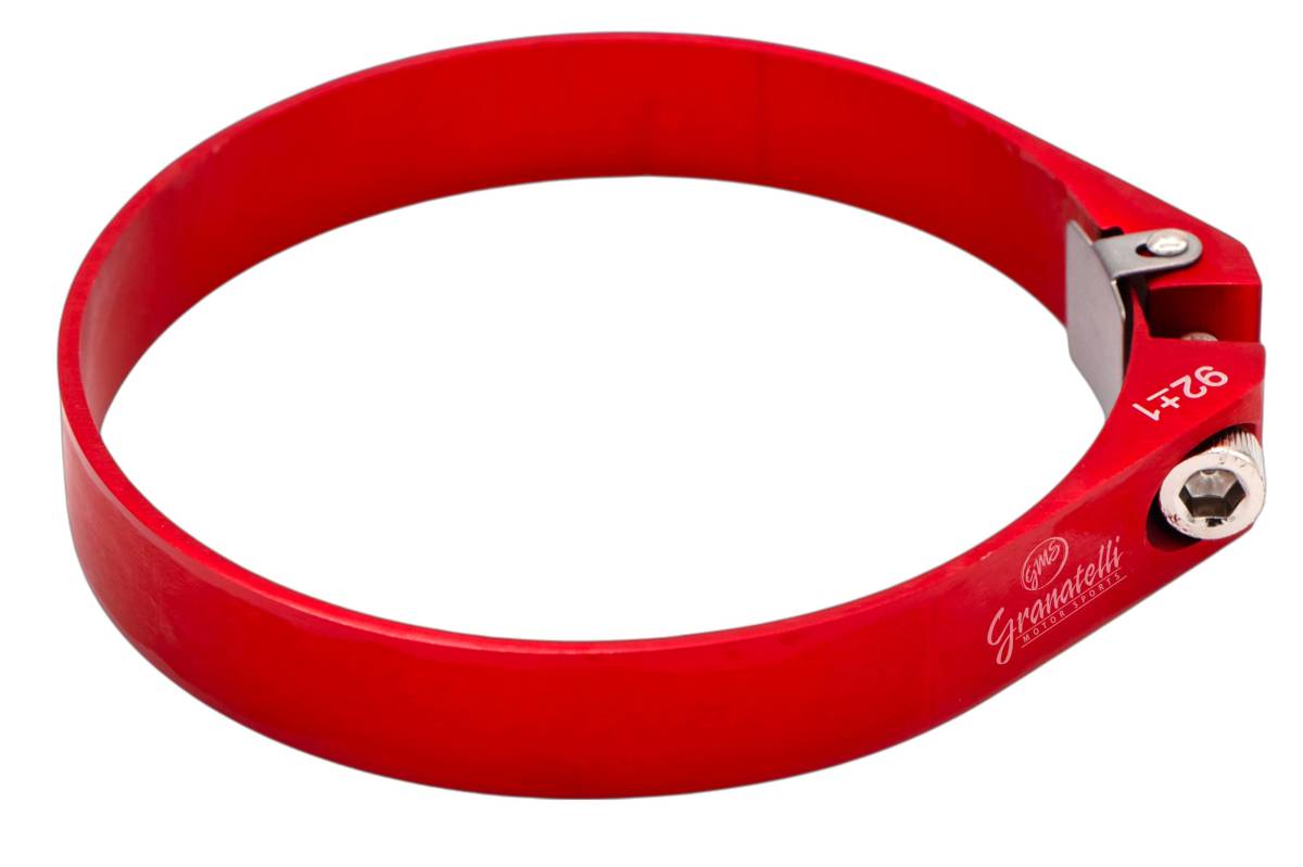 Granatelli 3.5in OD Hose Clamp ID Adjustment Range 89-91mm - Red - 971350R