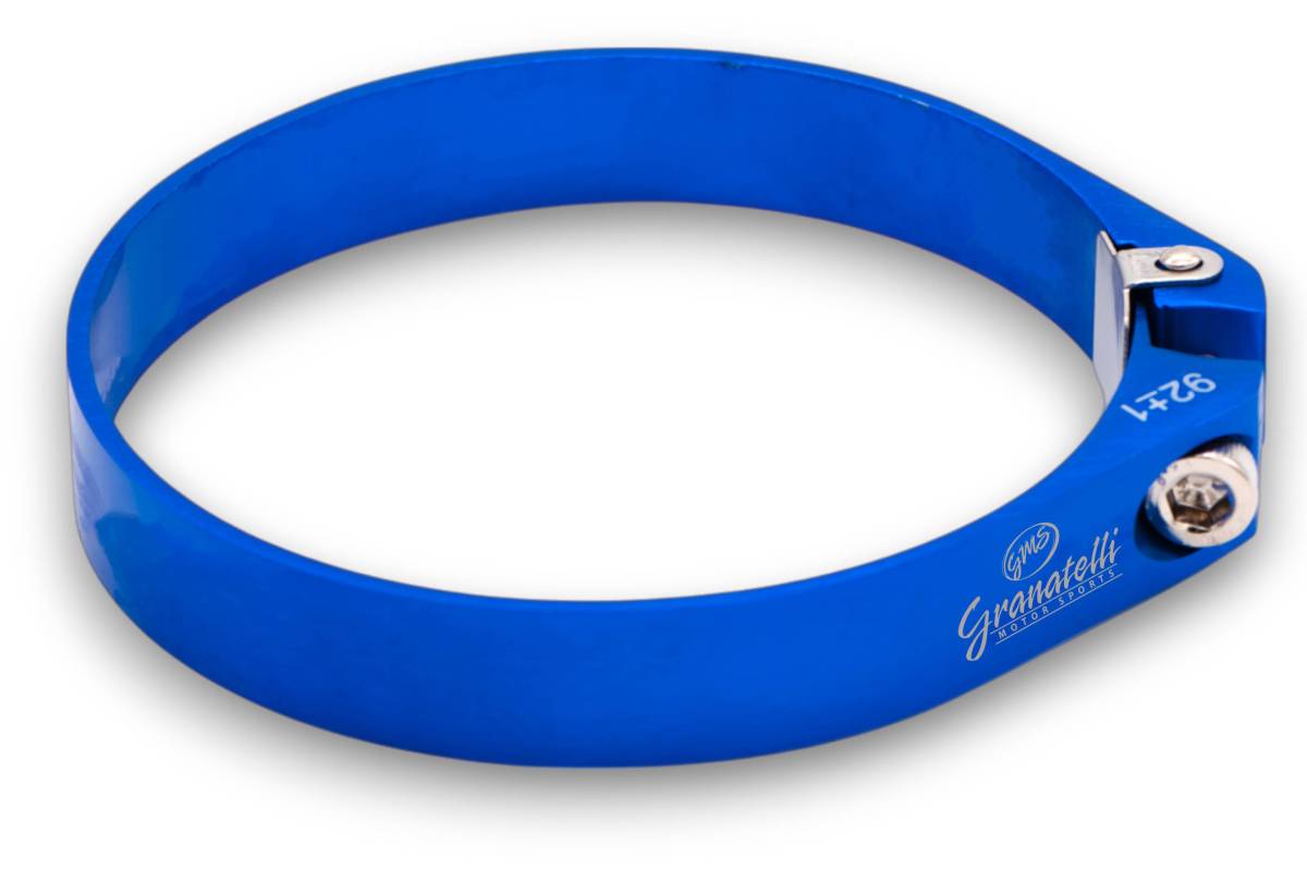 Granatelli 3.25in OD Hose Clamp ID Adjustment Range 82.5-84.5mm - Blue - 971325B