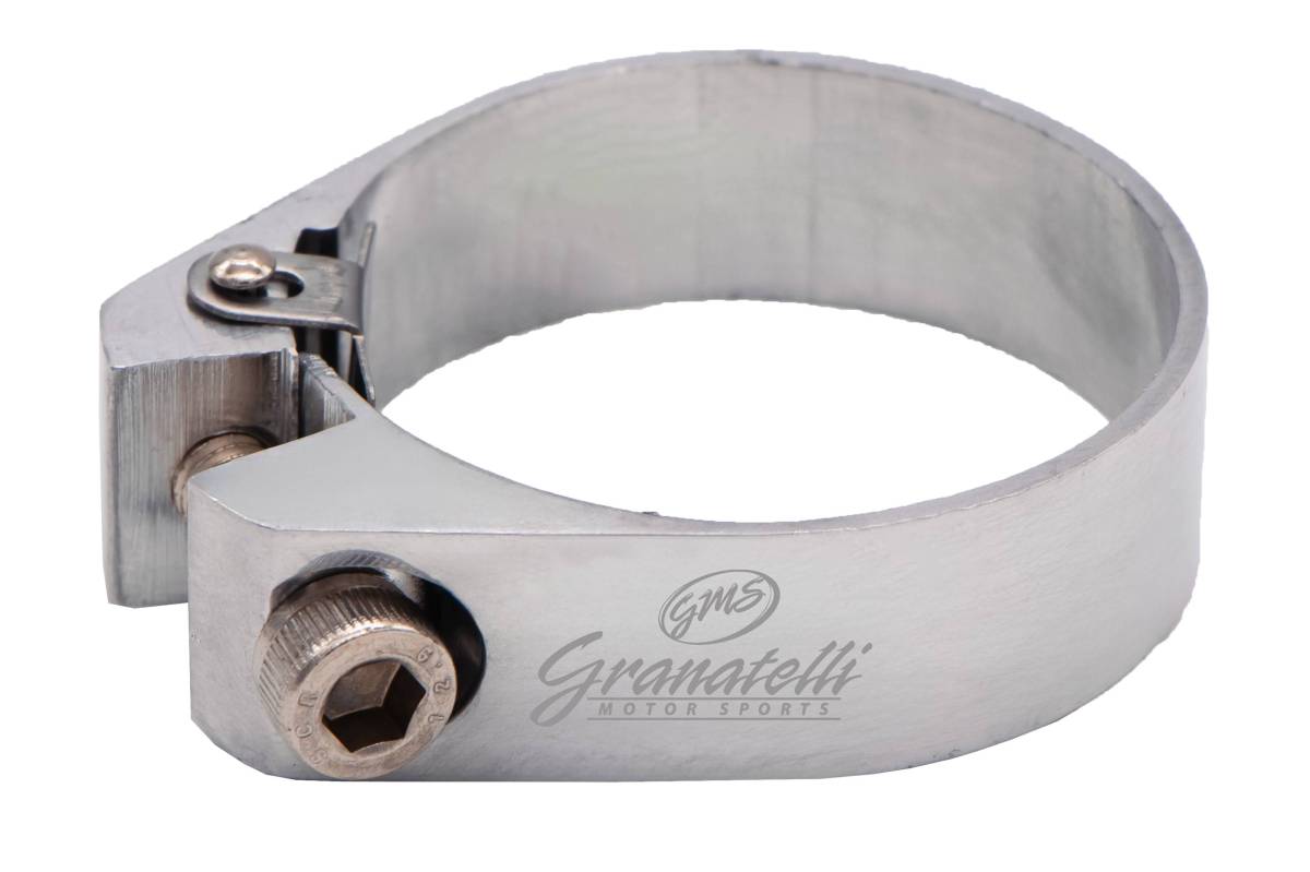 Granatelli 2.5in OD Hose Clamp ID Adjustment Range 63.5-65.5mm - Polished - 971250P