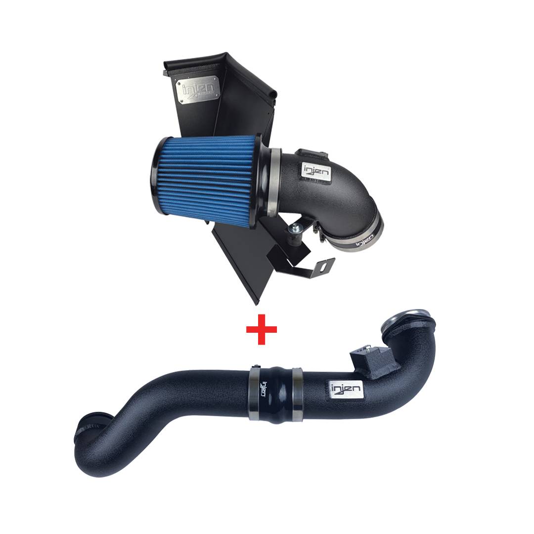 Injen 19-20 BMW Z4 / 2020 Toyota Supra 3.0L Turbo Intake and Charge Pipe Power Package - Wrinkle Blk - PK2300WB