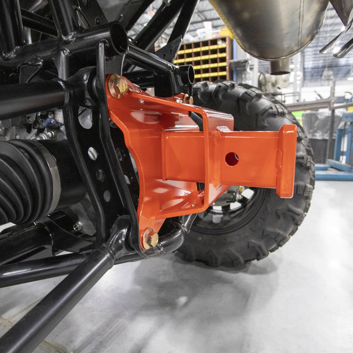 Wehrli 2019+ Honda Talon 1000X/R Receiver Hitch & Pull Plate - Talon Orange - WCF102009-TNO - front view