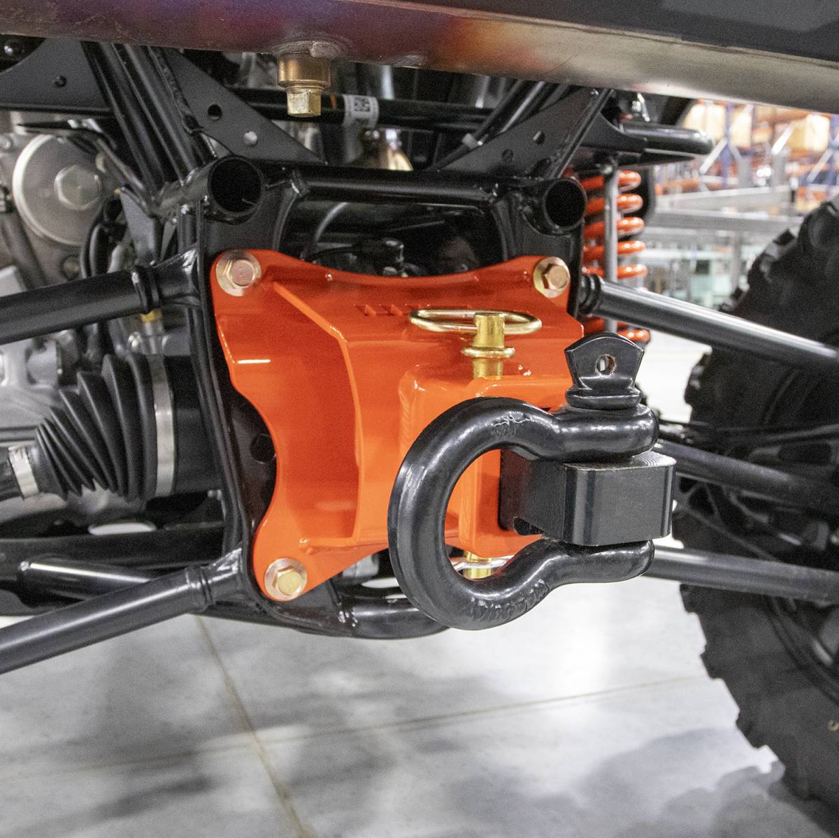 Wehrli 2019+ Honda Talon 1000X/R Receiver Hitch & Pull Plate - Talon Orange - WCF102009-TNO - detail view