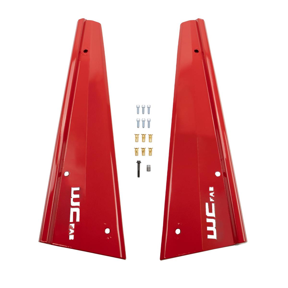 Wehrli 19-23 Polaris RZR XP/S 1000 2 Seat Rock Sliders - Indy Red - WCF102104-RIR - front view