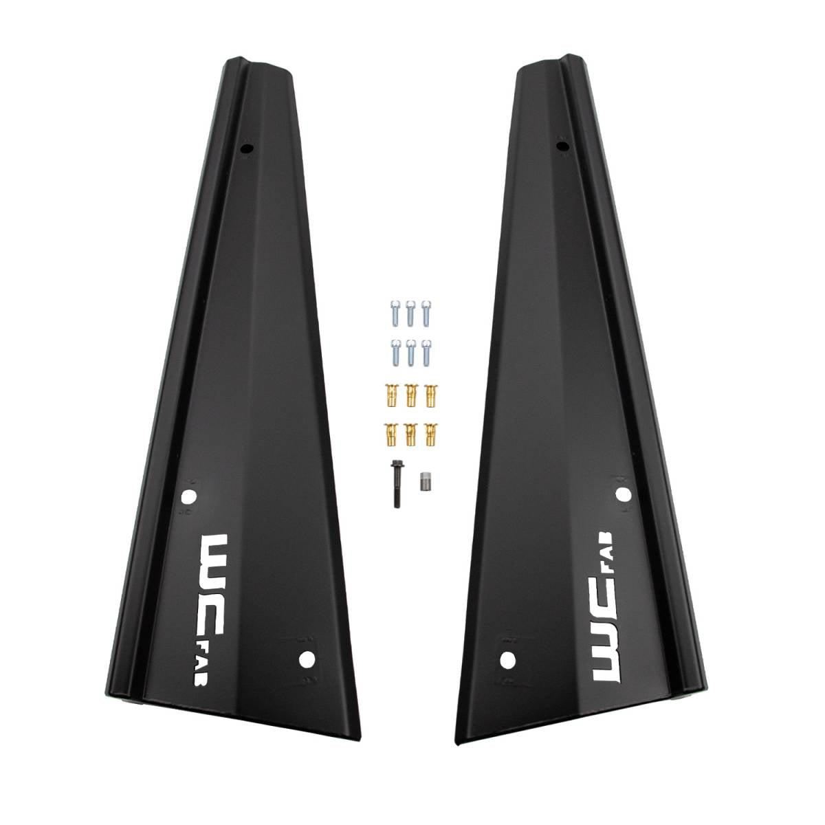 Wehrli 19-23 Polaris RZR XP/S 1000 2 Seat Rock Sliders - Flat Black - WCF102104-FB - front view