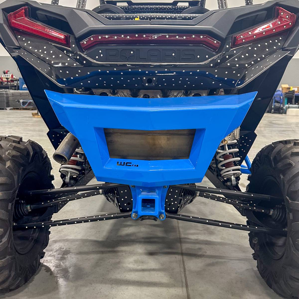 Wehrli 19-23 Polaris RZR XP/S 1000 Rear Bumper - Velocity Blue - WCF102103-RVB - angle view