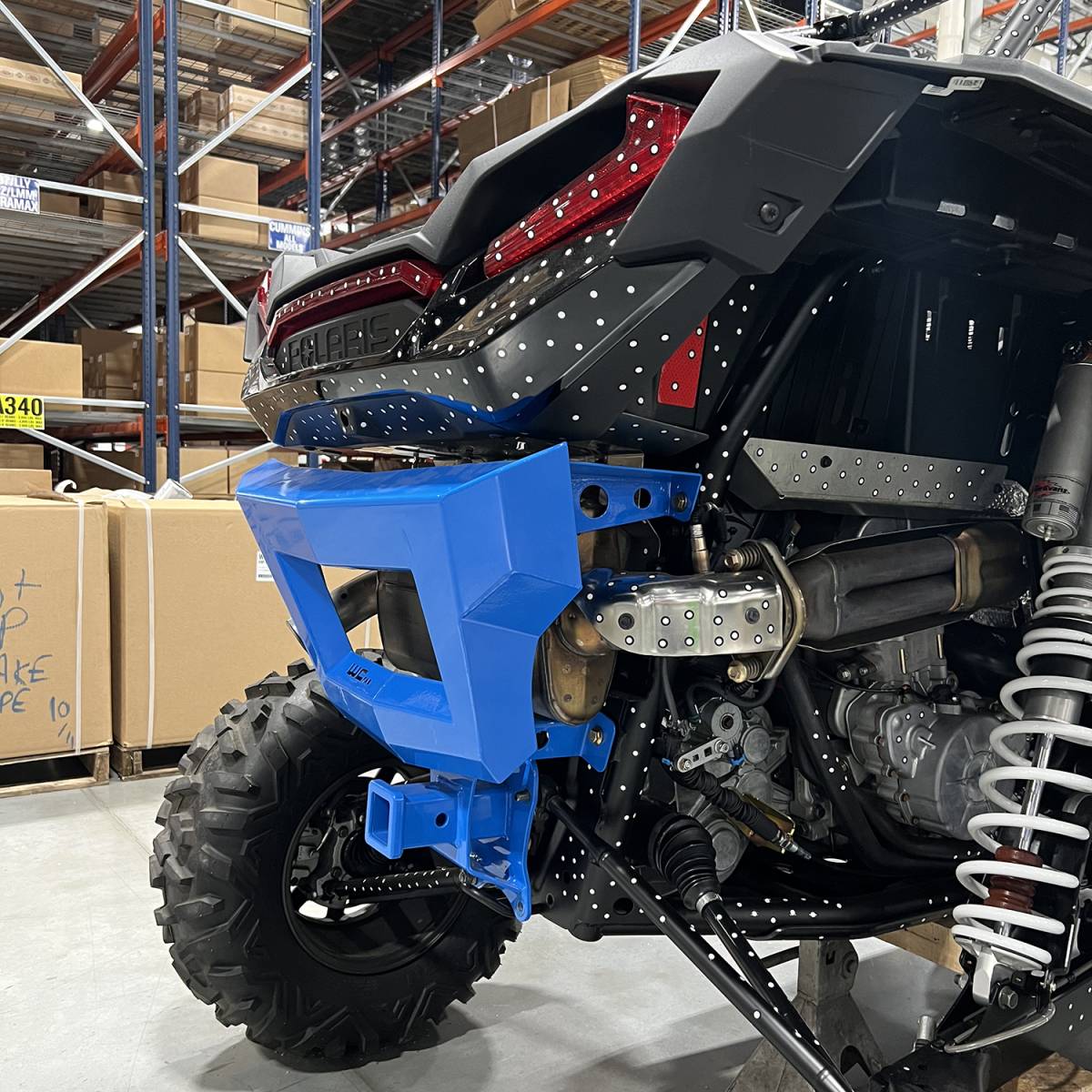 Wehrli 19-23 Polaris RZR XP/S 1000 Rear Bumper - Velocity Blue - WCF102103-RVB - detail view