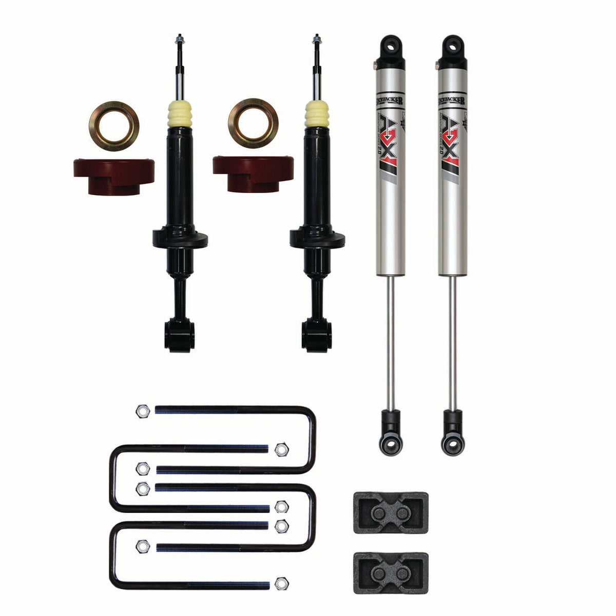 Skyjacker 04-08 Ford F-150 3 In Suspension Lift Kit With Adx M2.0 Aluminum Monotube Shocks - F432STKXM