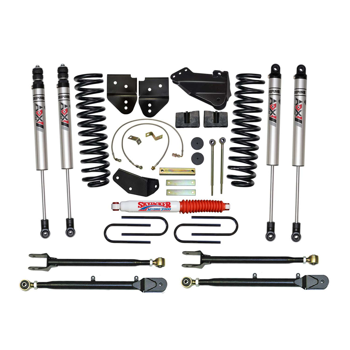 Skyjacker 05-07 Ford F-350 4 In Suspension Lift Kit With Adx M2.0 Aluminum Monotube Shocks - F54024K3-XM