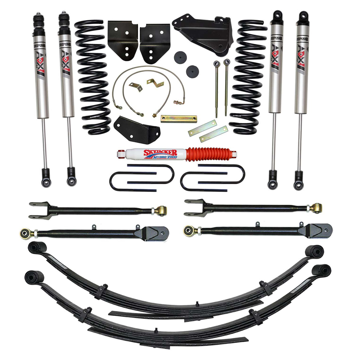 Skyjacker 05-07 Ford F-250 4 In Suspension Lift Kit With Adx M2.0 Aluminum Monotube Shocks - F54024KS-XM