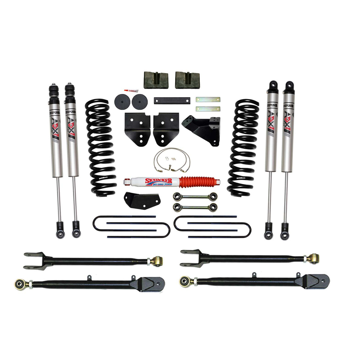 Skyjacker 08-10 Ford F-250 4 In Suspension Lift Kit With Adx M2.0 Aluminum Monotube Shocks - F84024K-XM