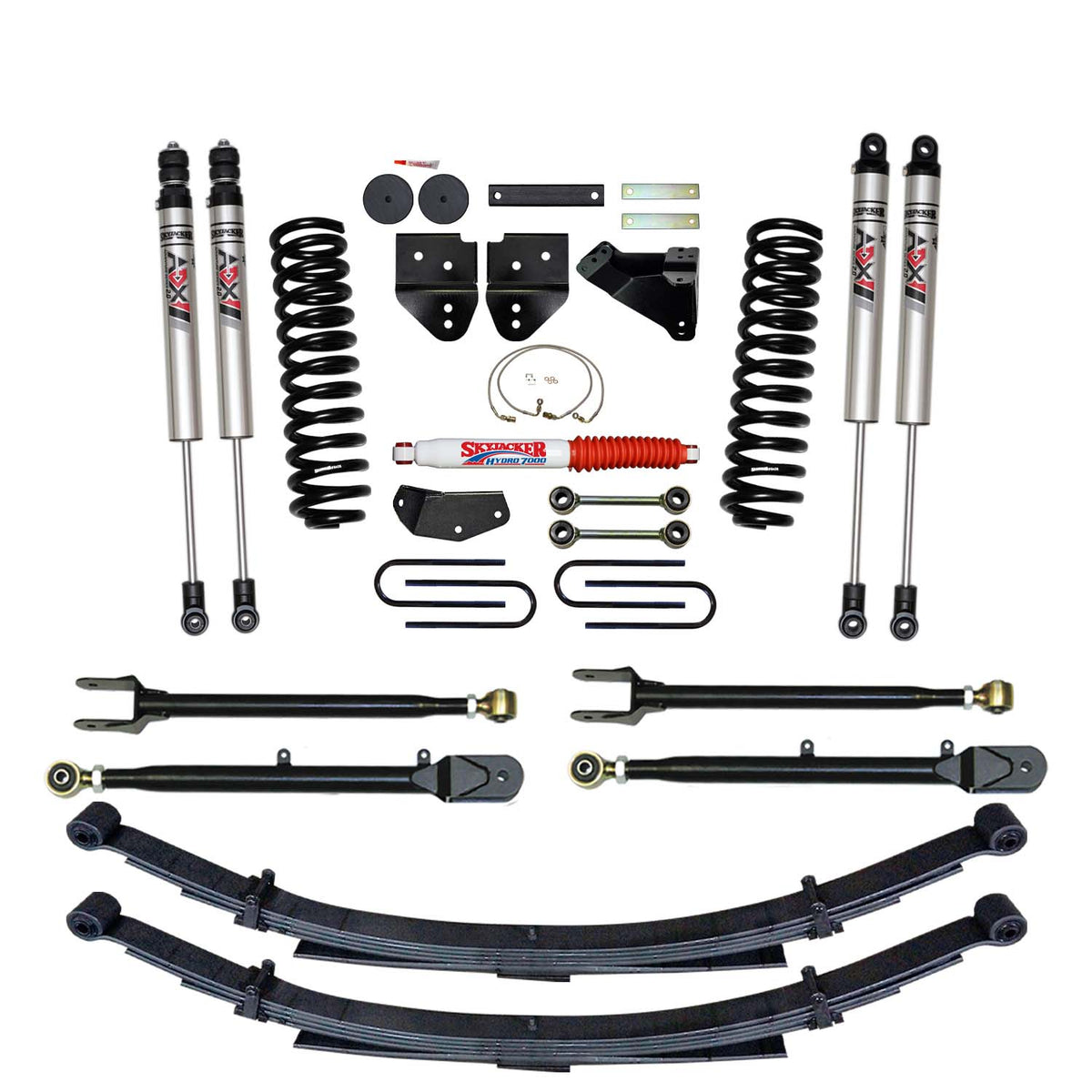 Skyjacker 08-10 Ford F-250 4 In Suspension Lift Kit With Adx M2.0 Aluminum Monotube Shocks - F84024KS-XM