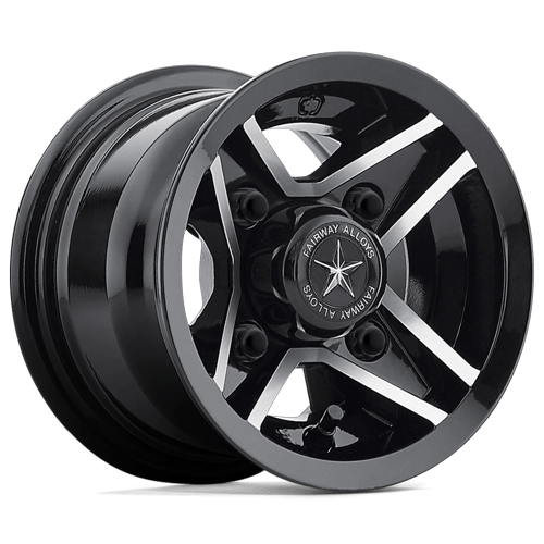 Fairway Alloys - Divot UTV 8X7 Mach Gloss Black 00MM