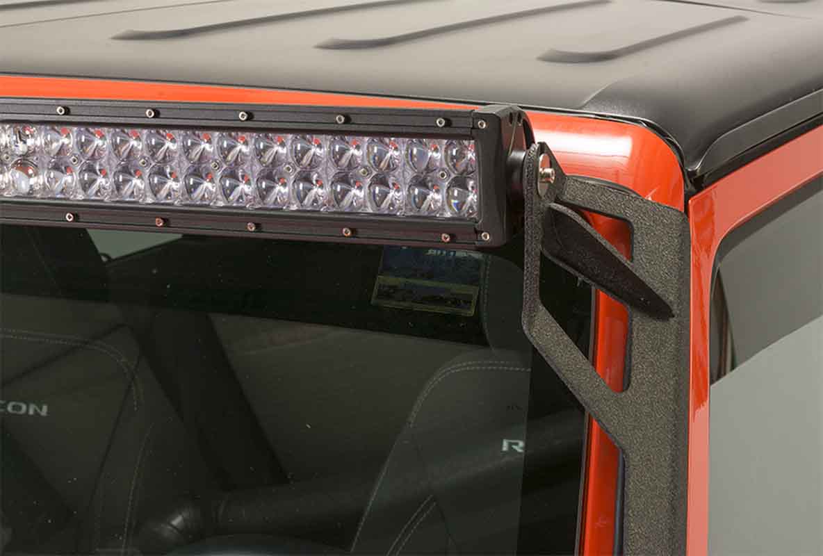 Fishbone Offroad 07-18 Jeep Wrangler JK 52In Light Bar Bracket - FB21014