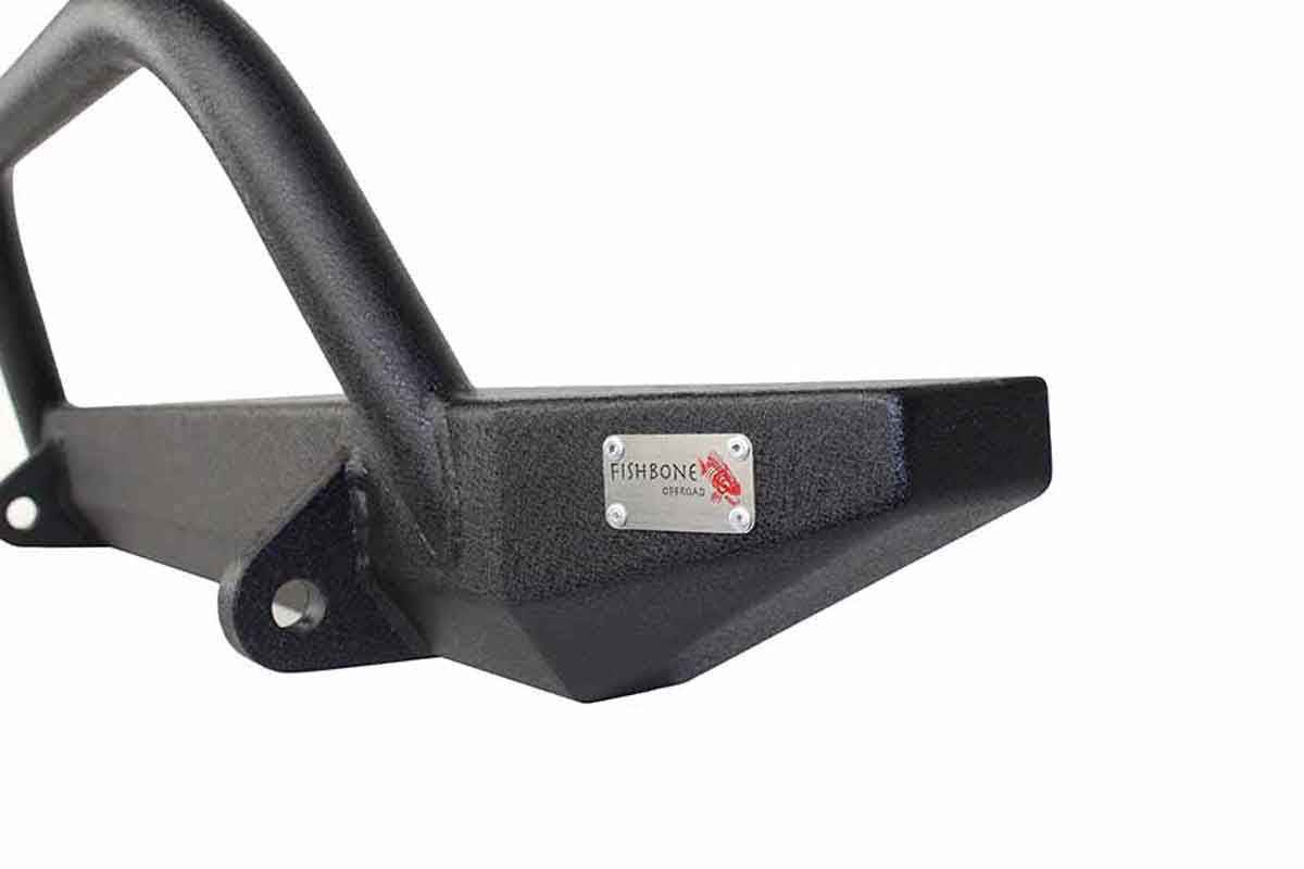 Fishbone Offroad 97-06 Jeep Wrangler TJ Rubicon Front Bumper W/Winch Guard - Blk Textured Powdercoat - FB22048