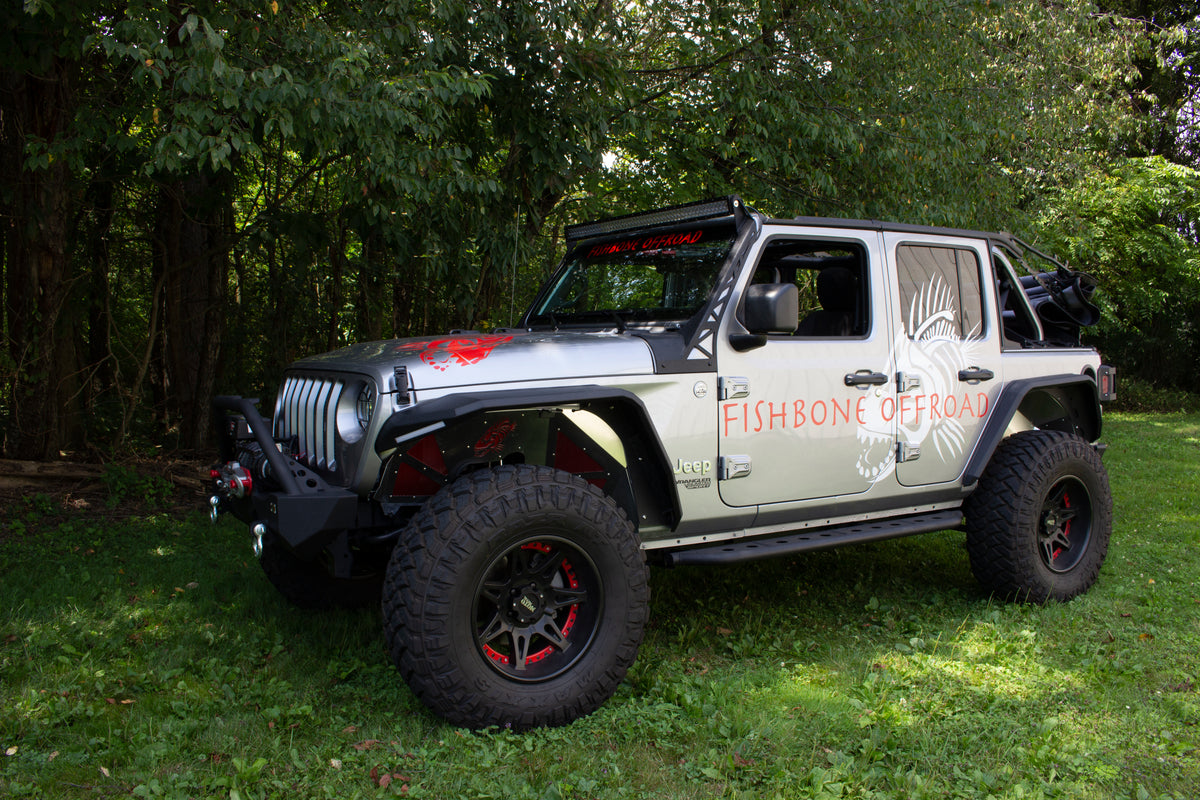 Fishbone Offroad 2018+ Jeep Wrangler JL Step Slider 4 Door - FB23083