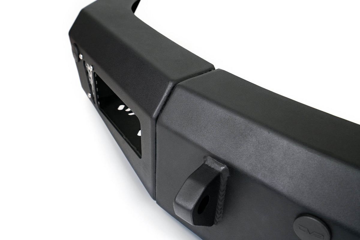 DV8 Offroad 21-25 Ford Bronco Bumper- Accommodates 20in Dual Row Light Bar & (4) 3in Pod Light Mount - FBBR-03