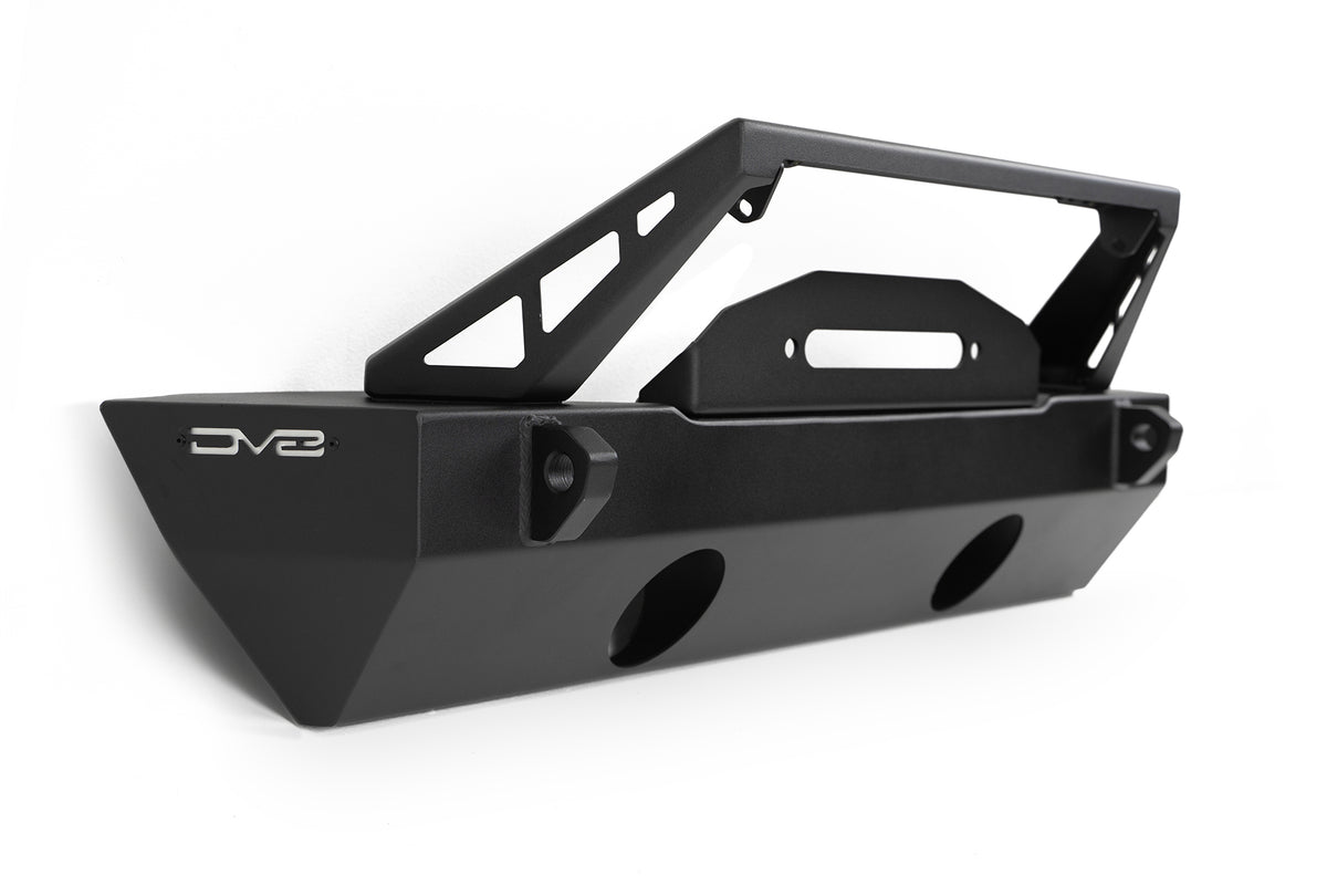 DV8 Offroad - FS-25 Stubby Front Bumper with Plated Bull Bar - FBJL-06