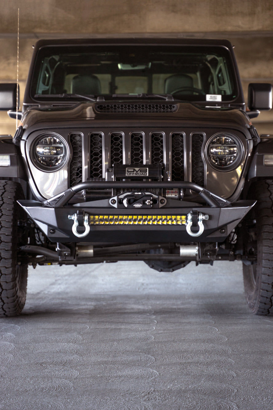 DV8 Offroad - Jeep Wrangler JK/JL & Gladiator JT FS-1 Series Stubby Front Bumper - FBJL-11