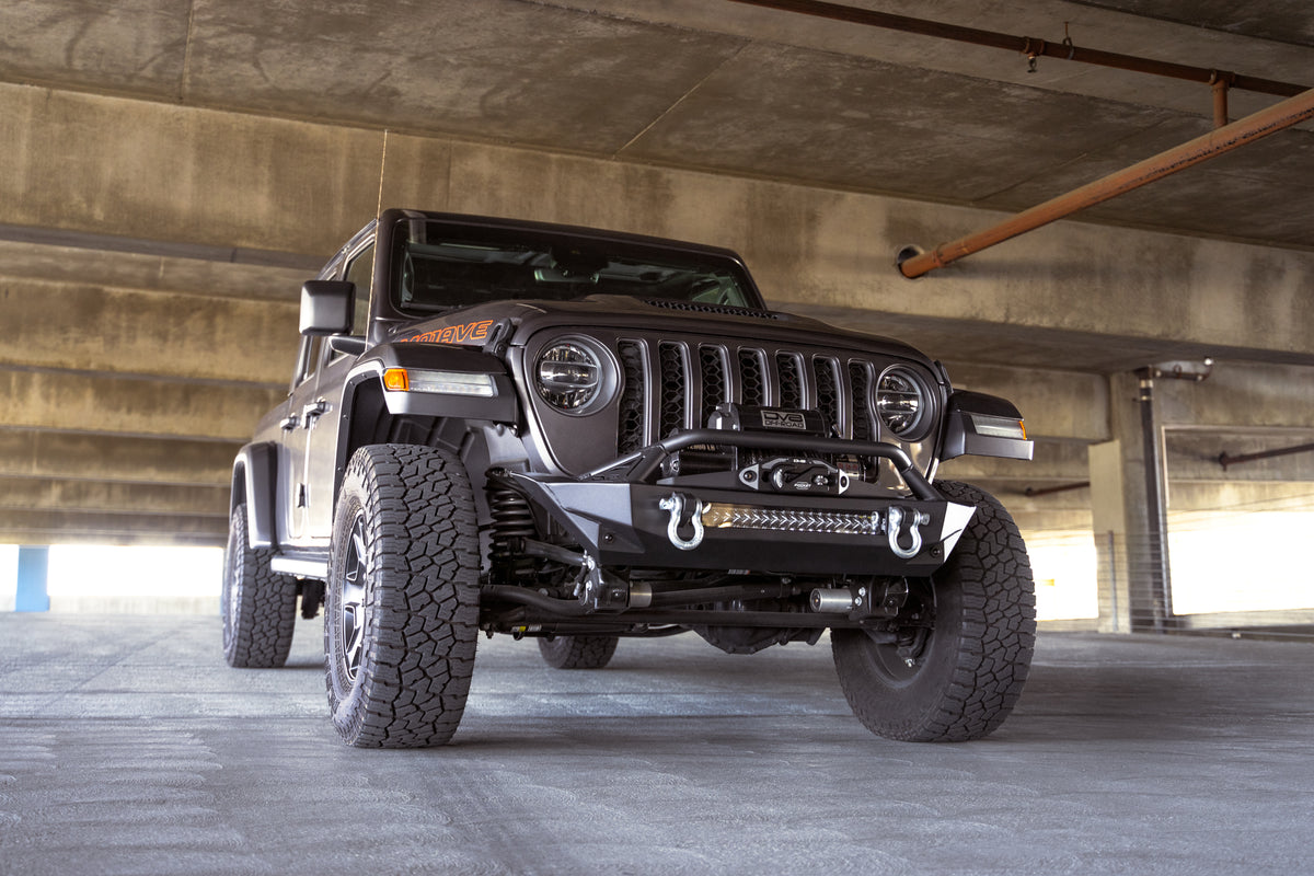 DV8 Offroad - Jeep Wrangler JK/JL & Gladiator JT FS-1 Series Stubby Front Bumper - FBJL-11