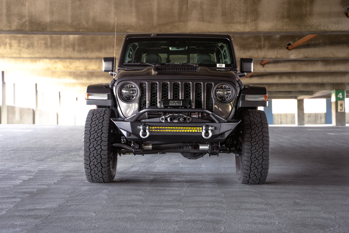 DV8 Offroad - Jeep Wrangler JK/JL & Gladiator JT FS-1 Series Stubby Front Bumper - FBJL-11