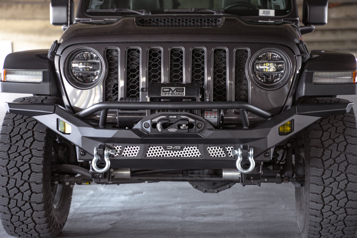 DV8 Offroad - Jeep Wrangler JK/JL & Gladiator JT MTO Series Front Bumper - FBJL-12