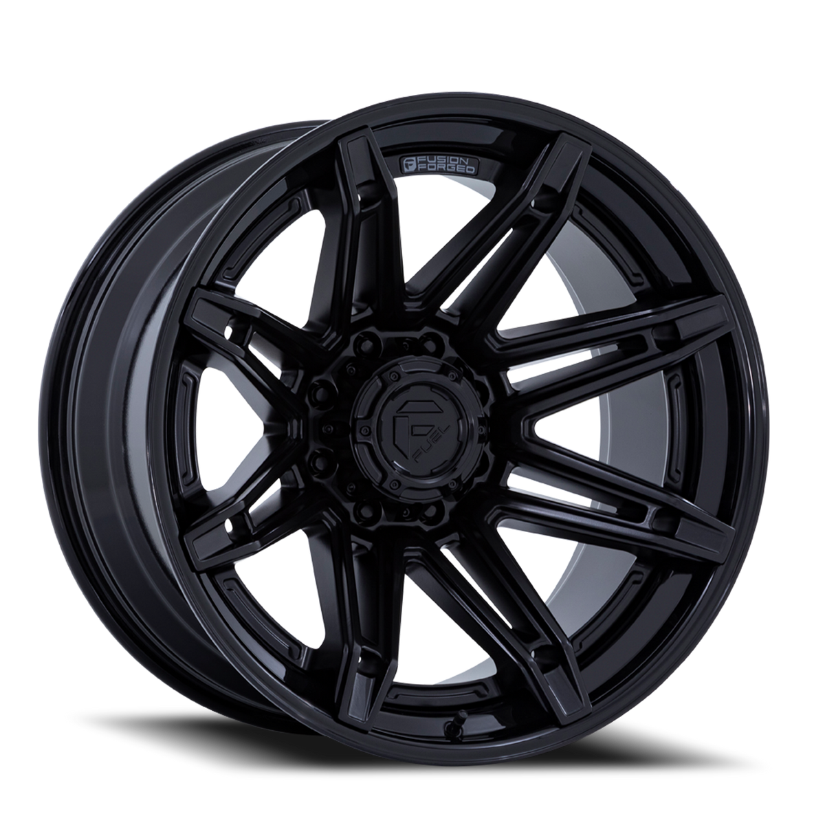 Aluminum Wheels 22X12 Brawl FC401MX 8 On 170 Matte Black/Gloss Black Lip 125.1 Bore -44 Offset Fuel Off Road Wheels