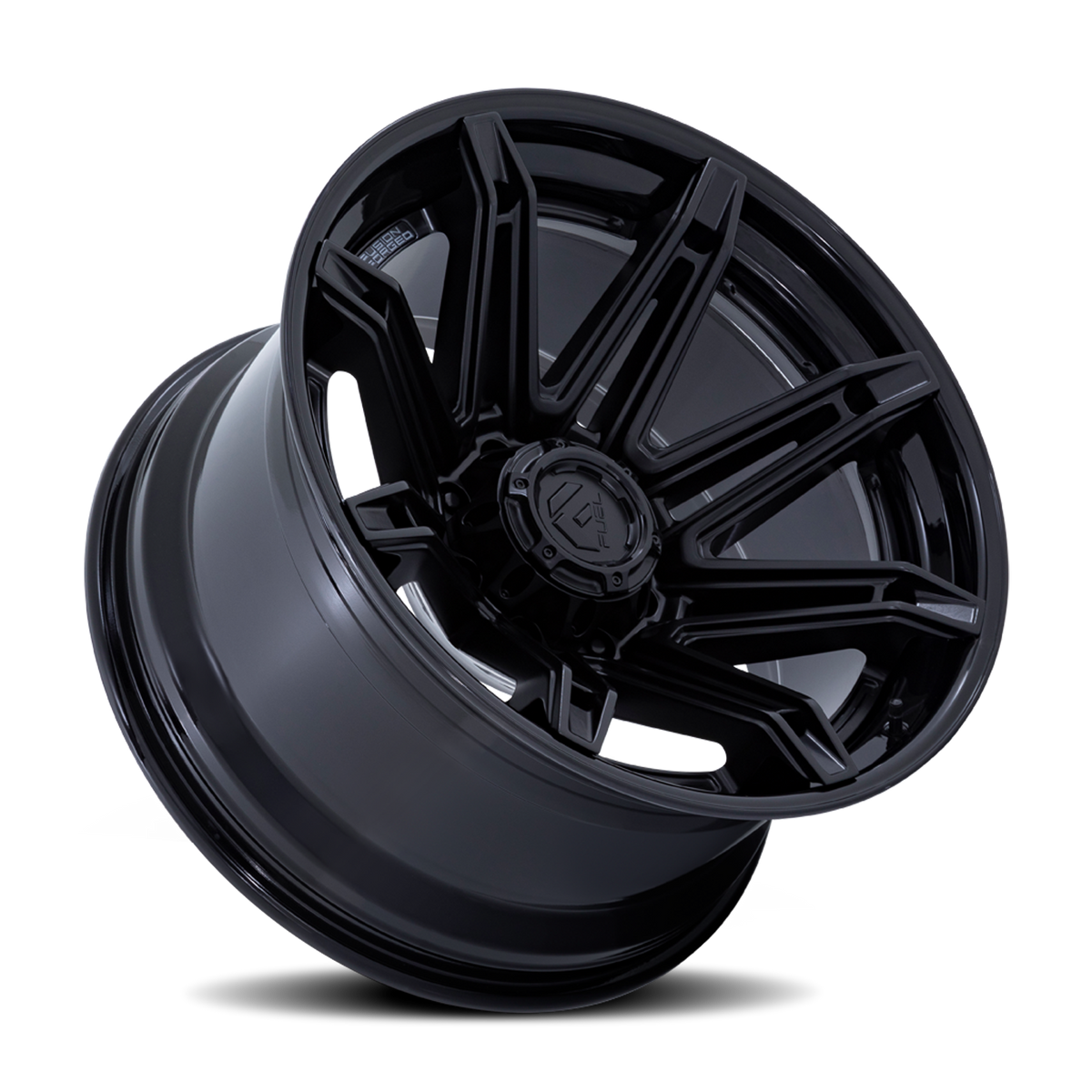 Aluminum Wheels 22X12 Brawl FC401MX 8 On 180 Matte Black/Gloss Black Lip 124.2 Bore -44 Offset Fuel Off Road Wheels