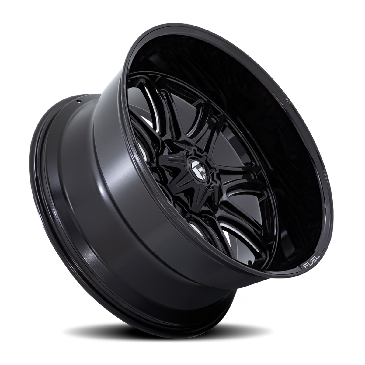 Aluminum Wheels 20X10 Darkstar FC853BE 5 On 139.7/5 On 150 Gloss Black/Milled 110.1 Bore -18 Offset Fuel Off Road Wheels