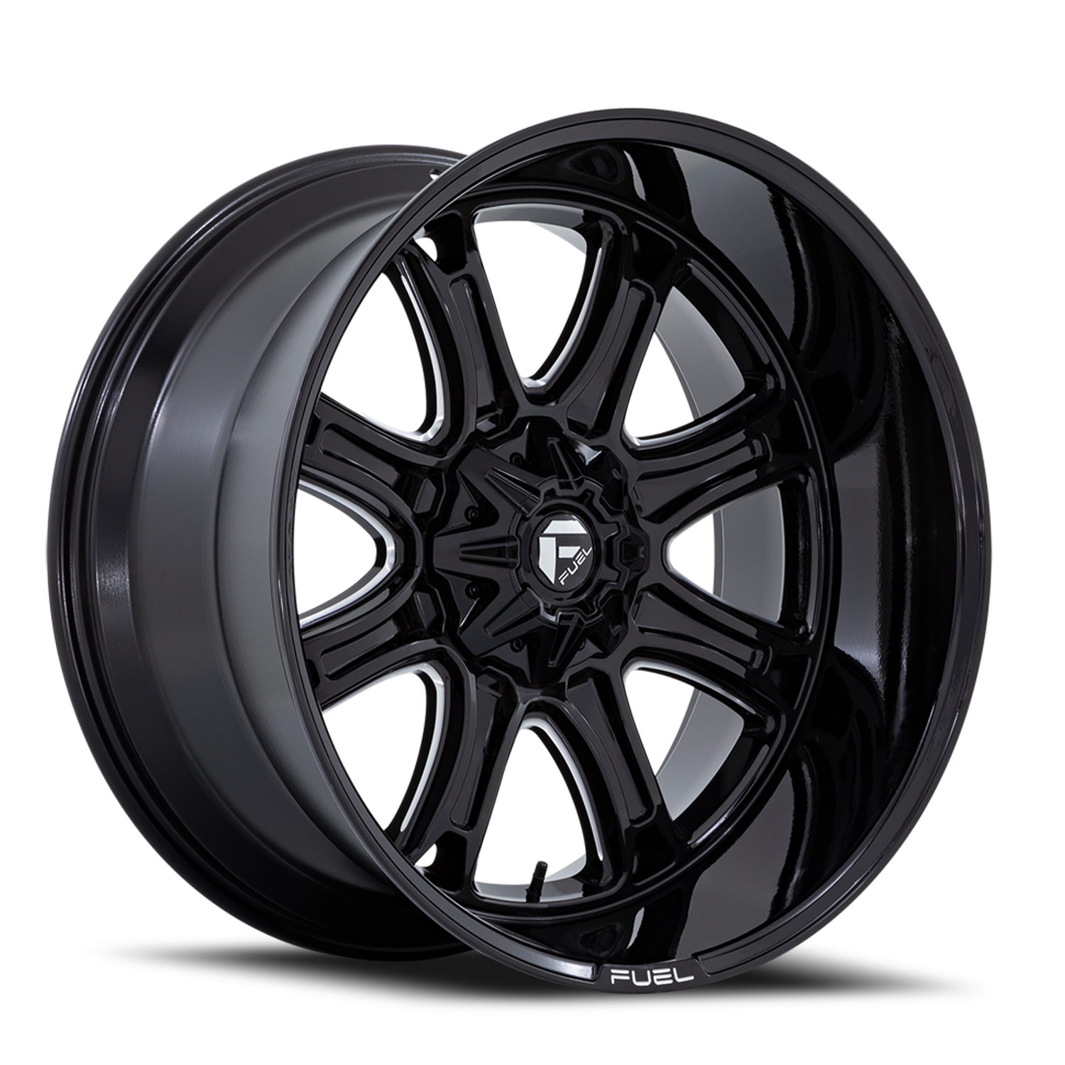 Fuel Off-Road Aluminum Wheels 22X10 Darkstar FC853BE Gloss Black/Milled