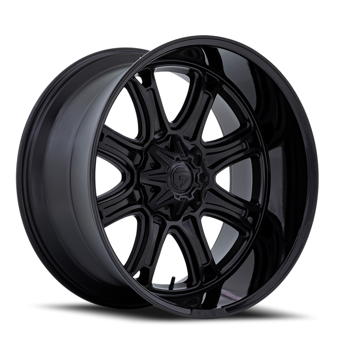 Aluminum Wheels 20X10 Darkstar FC853MB 6 On 135/6 On 139.7 Matte Black/Gloss Black Lip 106.1 Bore -18 Offset Fuel Off Road Wheels