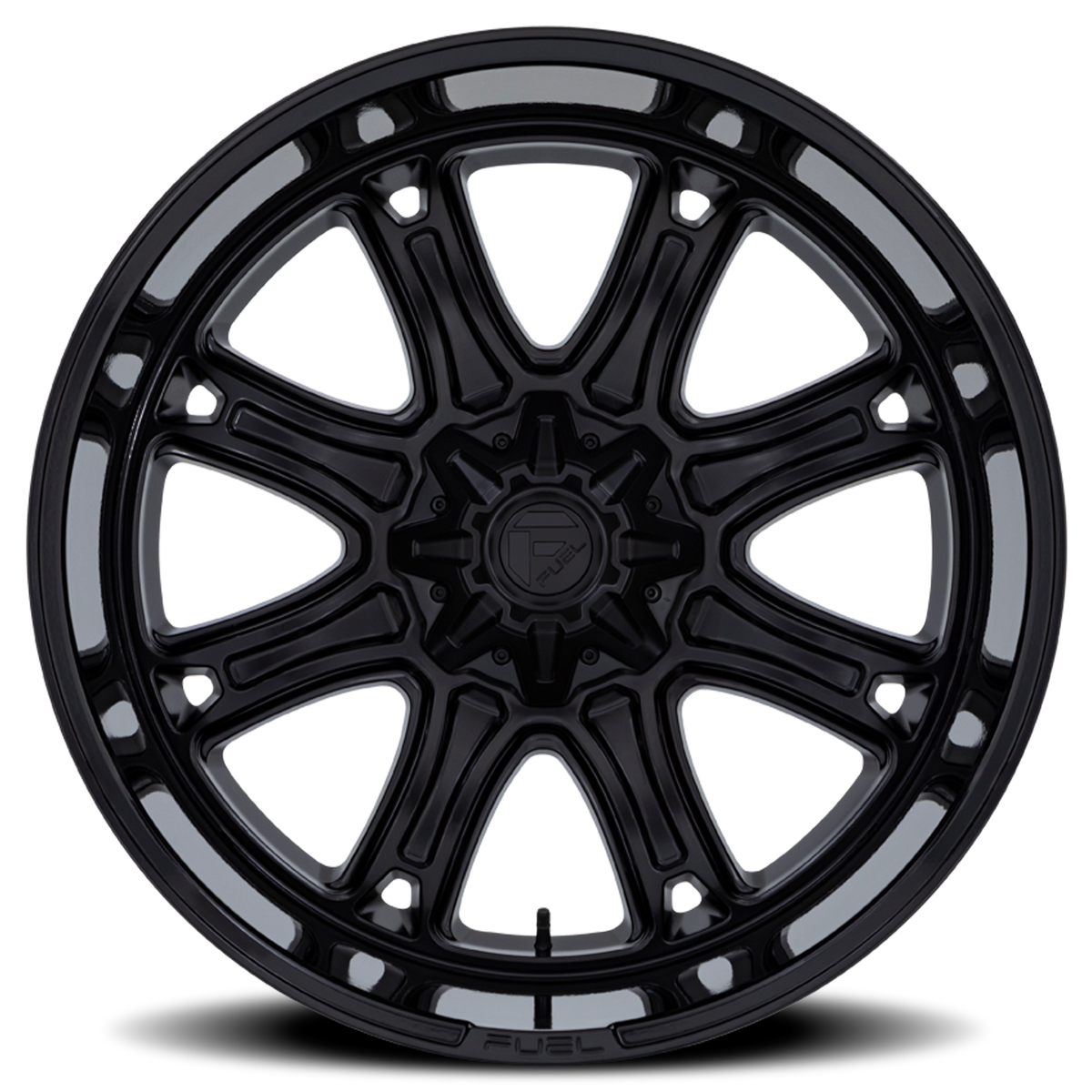 Aluminum Wheels 20X9 Darkstar FC853MB 5 On 139.7/5 On 135 Matte Black/Gloss Black Lip 87.1 Bore 1 Offset Fuel Off Road Wheels