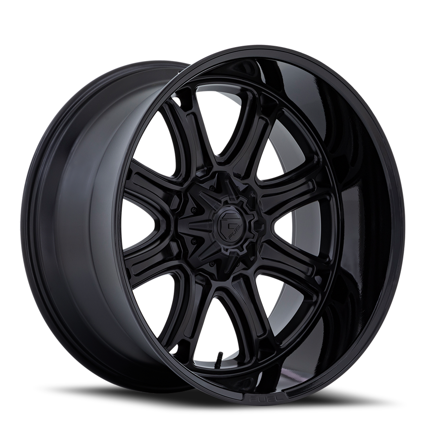 Fuel Off-Road Aluminum Wheels 22X10 Darkstar FC853MB Matte Black/Gloss Black Lip