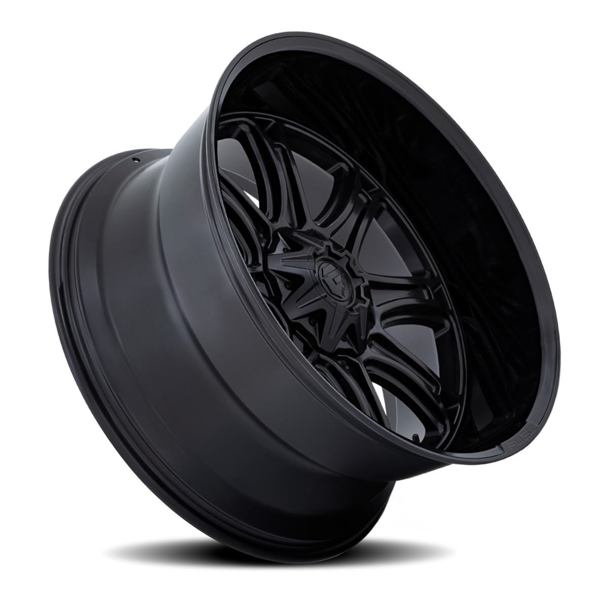 Aluminum Wheels 22X9 Darkstar FC853MB 5 On 127/5 On 139.7 Matte Black/Gloss Black Lip 87.1 Bore 1 Offset Fuel Off Road Wheels