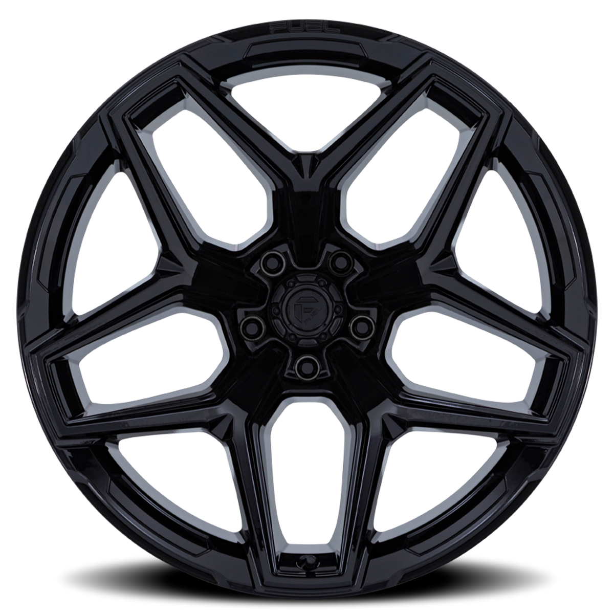 Aluminum Wheels 20X9 Flux 6 FC854BX 6 On 135 Gloss Black 87.1 Bore 1 Offset Fuel Off Road Wheels
