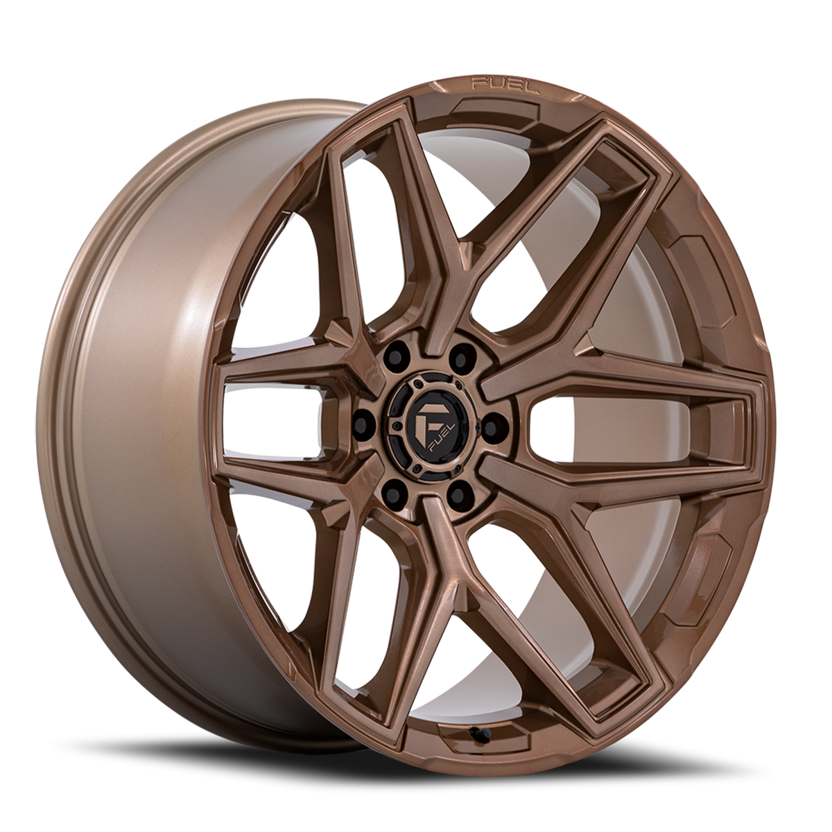 Aluminum Wheels 20X9 Flux 6 FC854ZR 6 On 135 Platinum Bronze 87.1 Bore 20 Offset Fuel Off Road Wheels